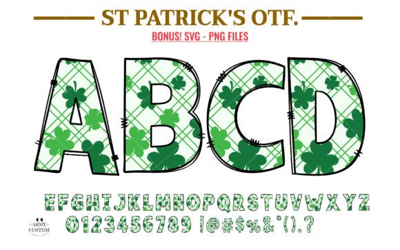 Celebrate the Craic: The Ultimate St. Patrick's Day Shamrock Plaid Font