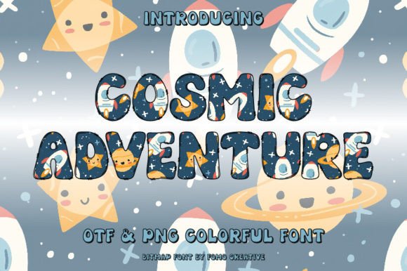 Cosmic Adventure: A Color Font That Launches Your Designs into a New Dimension