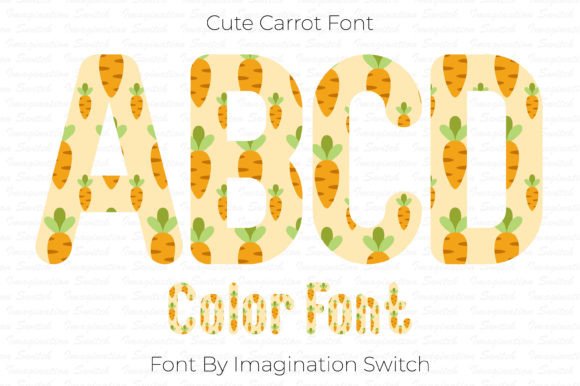 Cute Carrot: A Font That Brings Playful Color to Every Project