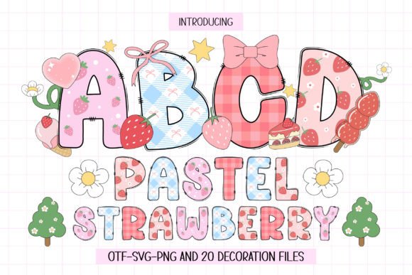 Designing with Sweetness: The Pastel Strawberry Font