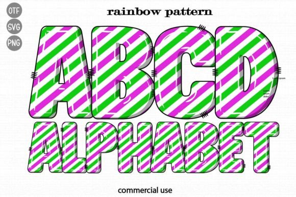 Inject Vibrant Energy with the Rainbow Pattern Typeface