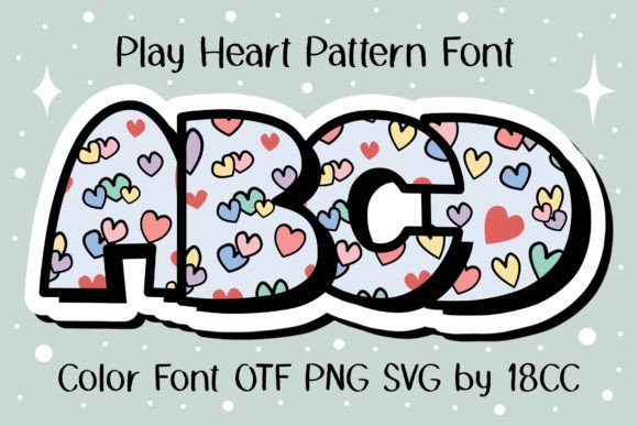 Play Heart: A Cute, Colorful Font for Valentine's Projects