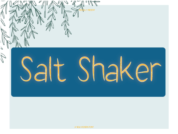 Salt Shaker: A Sweet, Friendly Sans Serif for Creative Projects
