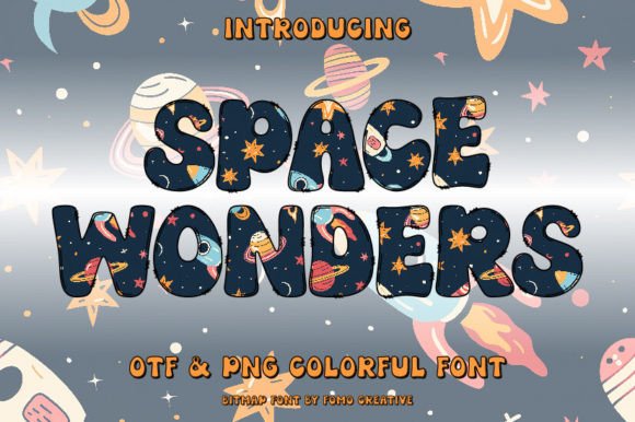Space Wonders: A Color Font for Bold, Cosmic Design