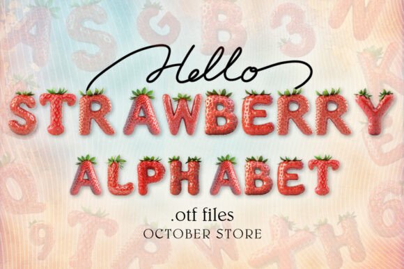 Strawberry Alphabet: A Fresh Typeface for Vibrant Designs