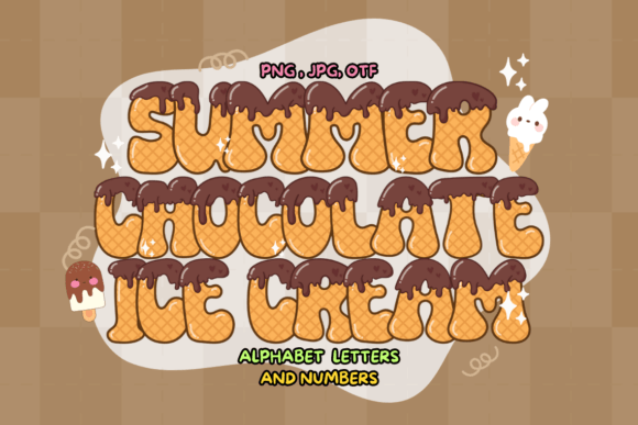 Summer Chocolate Ice Cream: A Font with Sweet, Handwritten Appeal