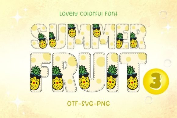 Summer Fruit3: A Playful Font for Vibrant Designs